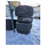 MATCH SET OF 4 RIMS WITH NEW TIRES MICHELIN 215