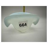 GROUND BOTTOM OPALESCENT DISH