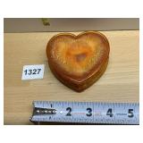 BOYD CRYSTAL ART GLASS TRINKET BOX HEART SHAPE