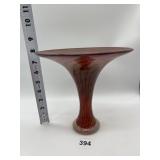 ART GLASS VASE IRIDESCENT YOUGHIOGHENY ART GLASS