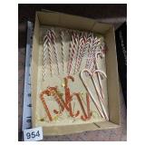 5 1/2 INCH GLASS ICICLE ORNAMENTS, GLASS CANDY