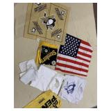 XL PENGUIN T SHIRT, HANKIES, ETC.