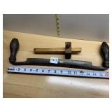 ANTIQUE DRAW KNIFE, SCRIBE