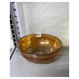 ORANGE 3 INCH HIGH BY 7 INCH ROUND BOWL