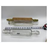 3 ROLLING PINS INCL. 2 GLASS