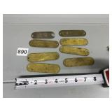 ANTIQUE BRASS PLACARDS INCLUDING REPUBLIC STEEL