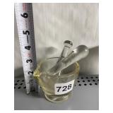 GLASS MOTOR & PESTLE CHIP ON EDGE