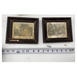 2 CURRIER AND IVES PICTURES