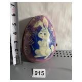 VINTAGE MUSICAL HAND PAINTED EASTER EGG DOES WORK