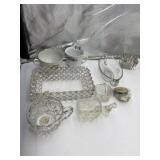 SQUARE GLASS DISH, DONKEY CART, FINGER NAPPY