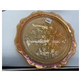 CARNIVAL GLASS SERVING PLATE