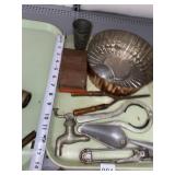 ASSORTMENT OF KITCHEN ITEMS AND SPOUT