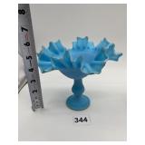 FENTON PERSIAN MEDALLION PATTERN SATIN GLASS