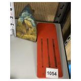 WOOD HAND PAINTED IRON, HOMELITE BLADE COVER