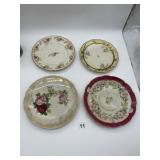 4 ANTIQUE PLATES INCLUDING LIMOGE