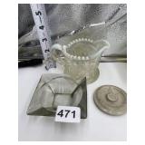 ASHTRAY, CREAMER AND LID