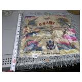 U.S. ARMY PILLOW COVER W/ FRINGE