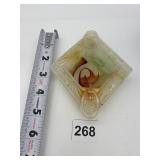 UNUSUAL AGGREGATES LIKE GLASS ASHTRAY WITH DESIGN