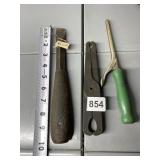 VINTAGE CURLING IRON, CHISEL ETCETERA