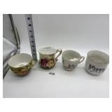 GROUP OF SHAVING MUGS