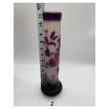 ART NOUVEAU REPRODUCTION CAMEO GLASS VASE ACID