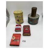 TINS INCL. MAXWELL HOUSE