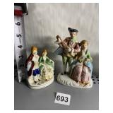 OCCUPIED JAPAN FIGURINE AND FIGURINE W/ BROKEN