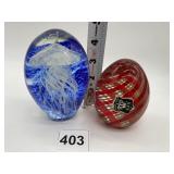 E & R ITALY PAPER WEIGHT AND JELLY FISH DESIGN