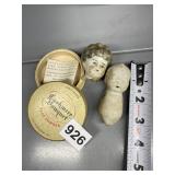 ANTIQUE PORCELAIN BABY DOLL HEAD AND TORSO
