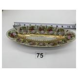 VINTAGE PORCELAIN RELISH DISH ARNART OVAL DISH