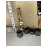 PEWTER NAPKIN HOLDERS ETC.