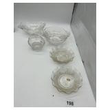 DUNCAN MILLER CARIBBEAN ELEGANT GLASS BOWLS,
