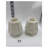 2 GEOMETRIC LIGHT FIXTURE SHADES