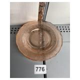 PINK DEPRESSION BOUQUET PLATES GROUP OF 4