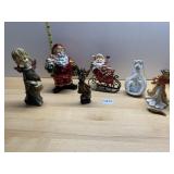 CHRISTMAS SANTAS, ANGEL FIGURES, AVON ANGEL