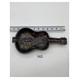 JAPAN INSTRUMENT DISH W/ ENAMELED DECORATION