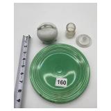 FIESTA PLATE, CLASSO EYE WASH, PORCELAIN FOOTED