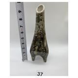 EARTHY GLAZED MULTI-TONE ANGLED OPENING FOOTED