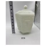 FIRE KING COVERED CANDY DISH