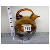 VINTAGE FARBER BROS CHROME CRAFT AMBER COCKTAIL
