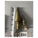 BELIEVED TO BE TWO PLUM BOBS