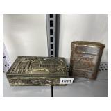 PINK DEPRESSION GLASS 13 INCH CAKE PLATE AND