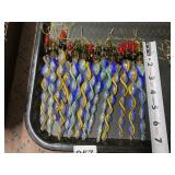 UNIQUE GLASS ICICLE ORNAMENTS MULTICOLOR