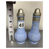 JEANNETTE GLASS DELPHINE BLUE MILK GLASS