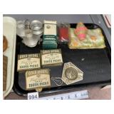 THREE BOXES OF GOLD MEDAL FLAT TOOTHPICKS, SALT