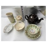 BROWN ENGLAND TEAPOT , USA NUMBER 1225 GLAZE