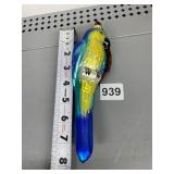 8 INCH PARROT ORNAMENT DOES HAVE SOME PAINT THAT