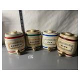 ROYAL VICTORIA WADE ENGLAND SET OF 4 SPIRITS