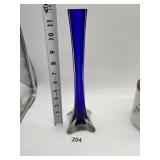 TALL COBALT BLUE VASE