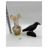 BLACK BIRD COMPOSITION BIRD, THIN BRISTOL GLASS